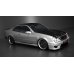 Накладки на пороги AMG W209 Look (АБС пластик) на Mercedes CLK W208